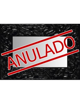 Ondas Negro Lacado 8cm