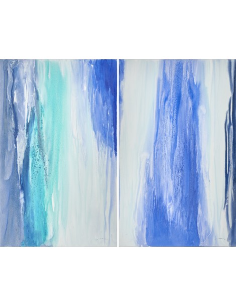 Cascada Blau Diptych